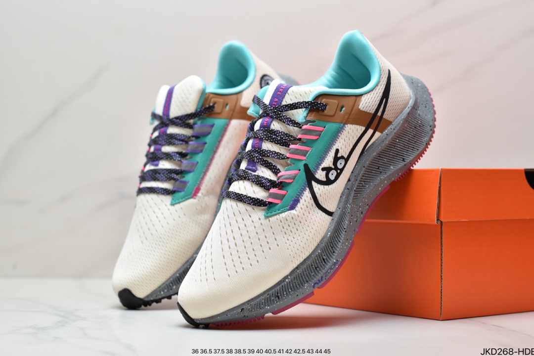 160 耐克Pegasus 38 登月38代系列九针眼网纱透气缓震疾速跑鞋DJ0860-400