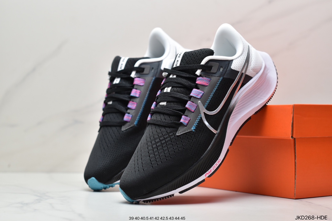 160 耐克Pegasus 38 登月38代系列九针眼网纱透气缓震疾速跑鞋DJ0860-400