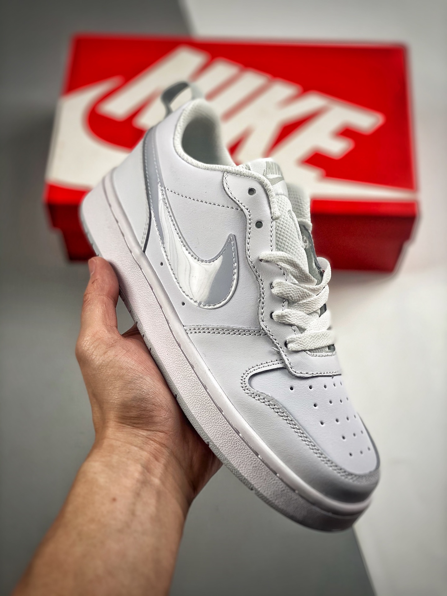 -3 Desarrollo exclusivo, pedido original de Corea, versión con chip Nike Court Borough Low 2 FP (GS), versión…