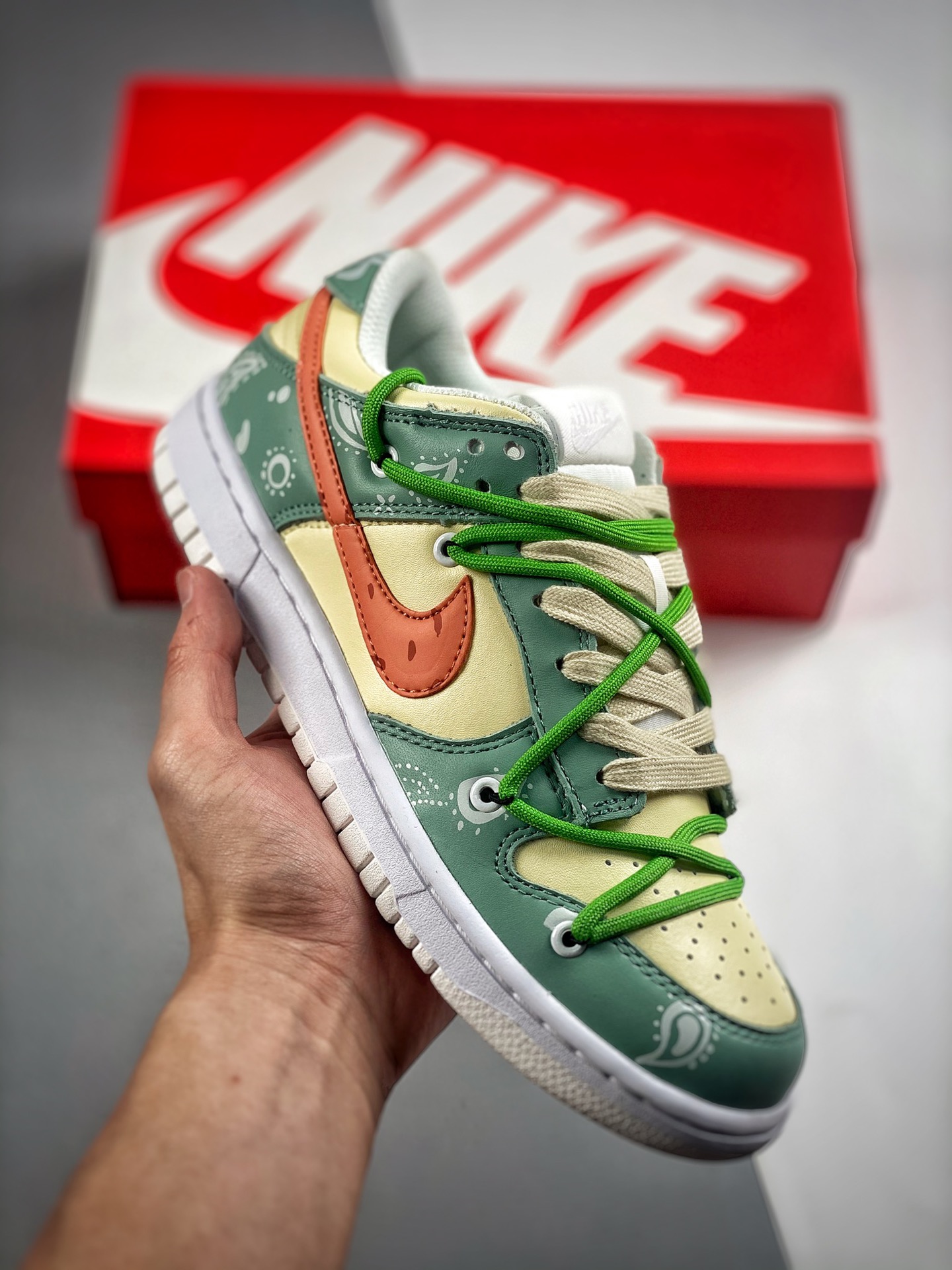 -5 Nike Dunk Low Panda broma deconstrucción flor de anacardo fresa Día de la Diosa verde rosa gran fábrica puro origina…