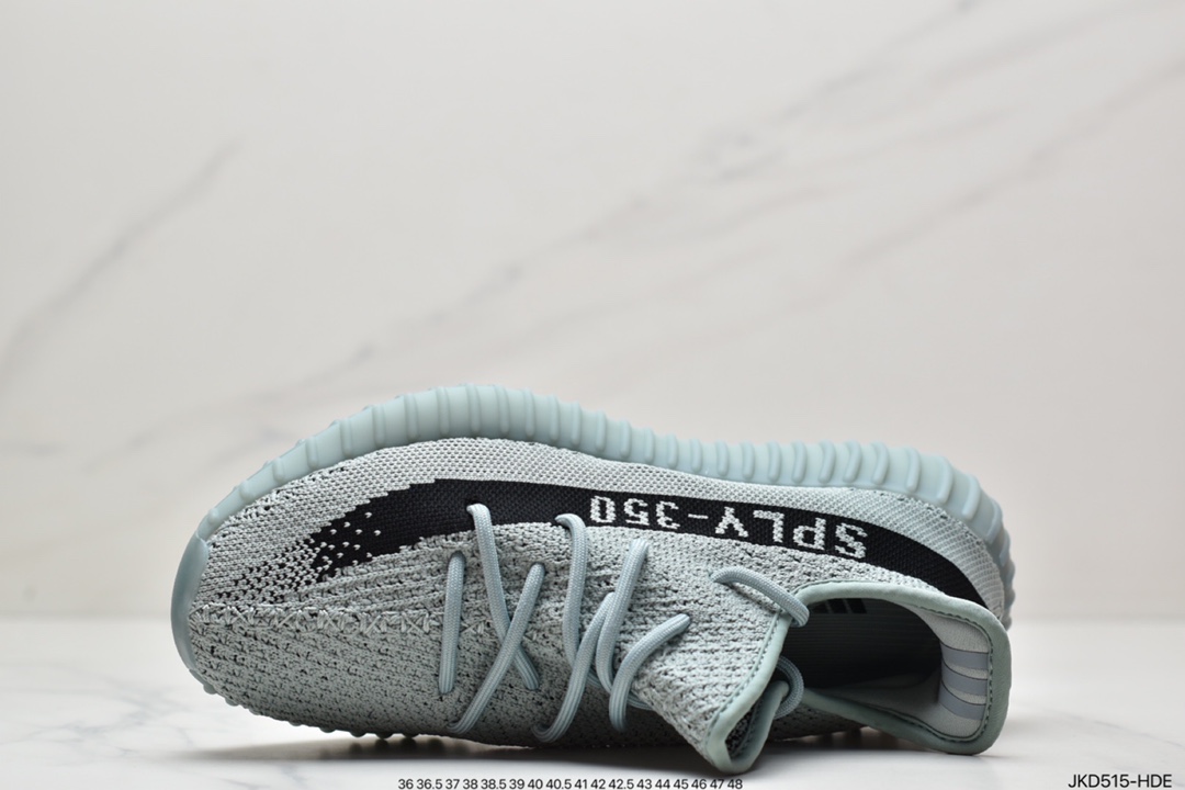 Yeezy Boost 350 V2 Grey Green Versatile Lightweight Popcorn Midsole Casual Sports Jogging Shoes HQ2060