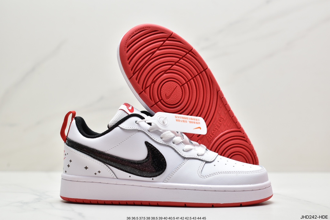 190 NK Court Borough Low 2学院系列休闲运动皮革板鞋BQ5448-118