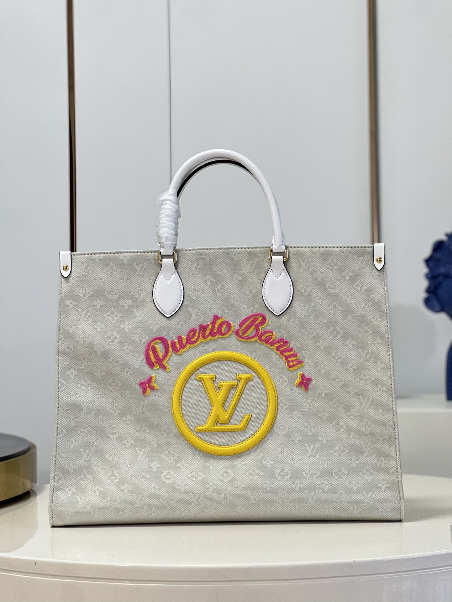 Louis Vuitton LV Onthego Bags Handbags Yellow Canvas Summer Collection Beach M20815