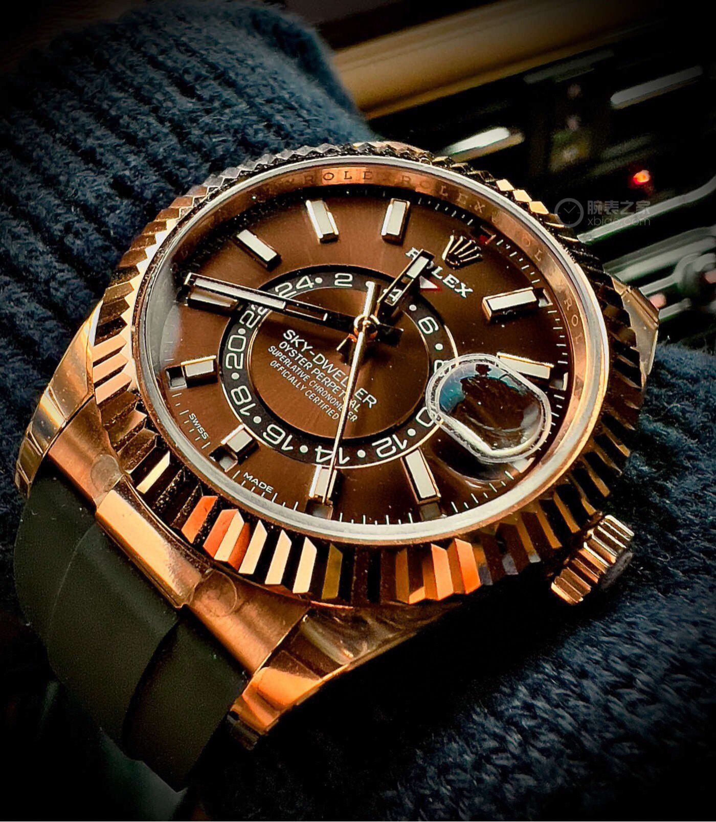 H8劳力士纵航者系列Rolex Sky-Dweller 天行者劳力士Ring Command三角坑纹