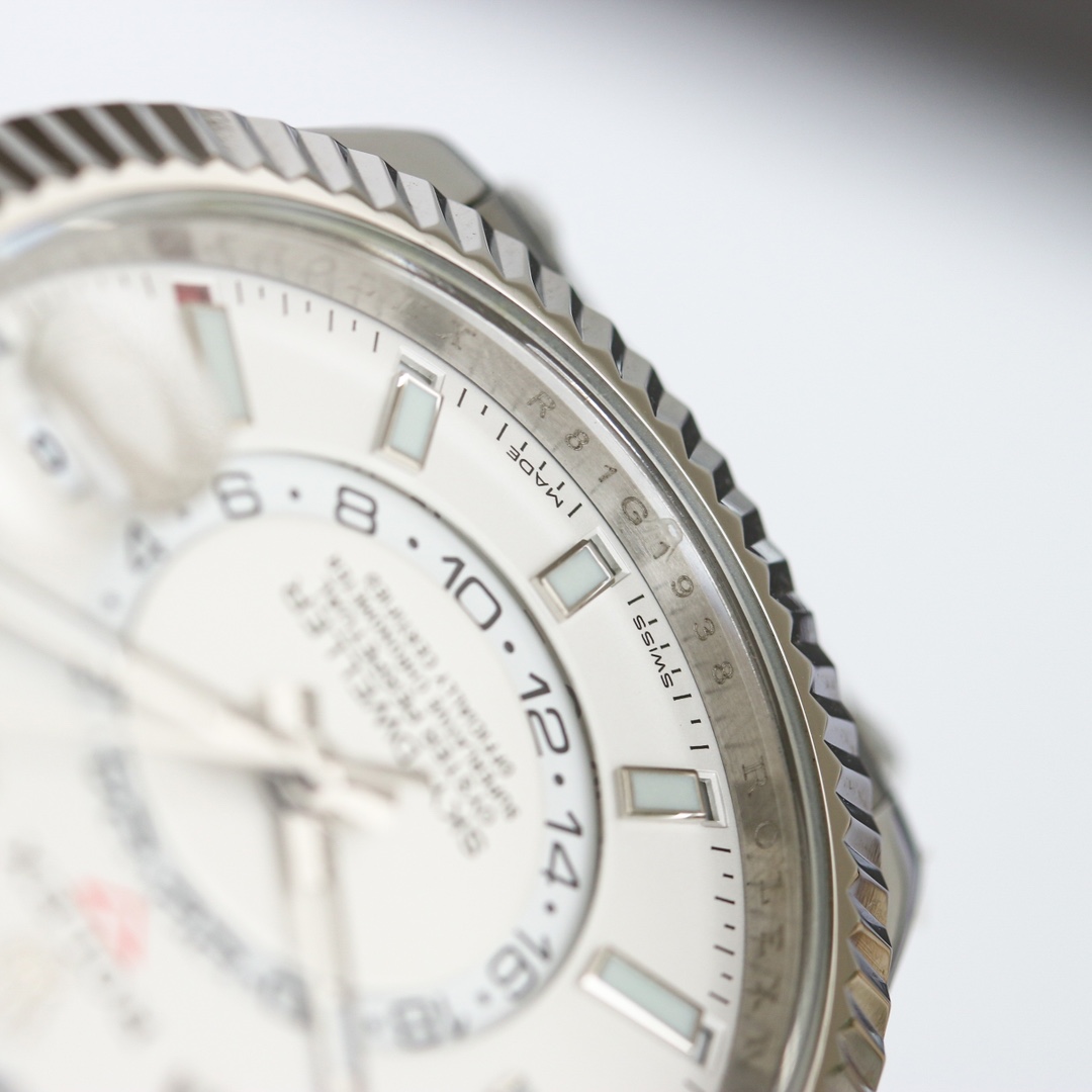 H8劳力士纵航者系列Rolex Sky-Dweller 天行者劳力士Ring Command三角坑纹