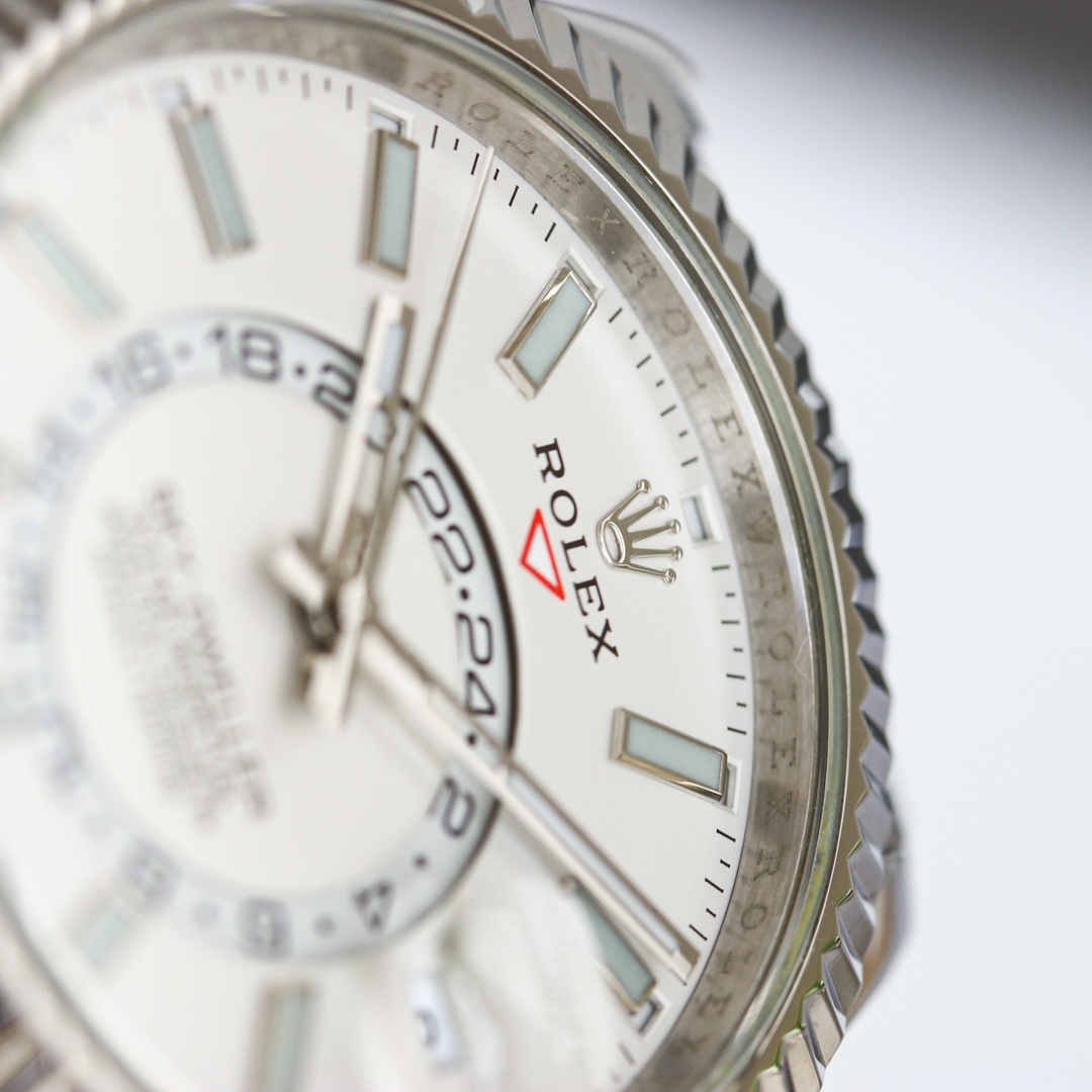 H8劳力士纵航者系列Rolex Sky-Dweller 天行者劳力士Ring Command三角坑纹