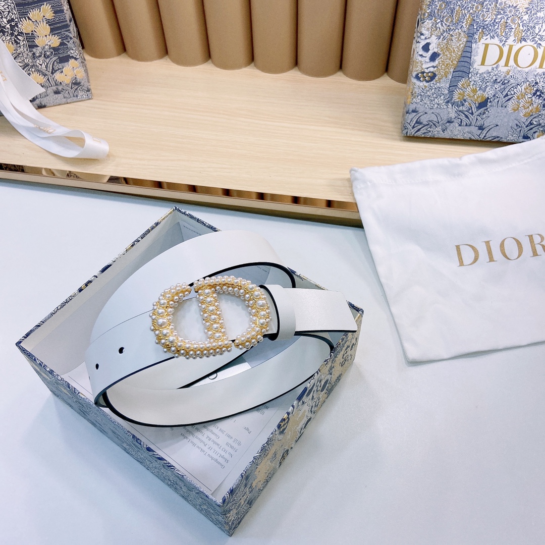 DIOR迪奥3.0Cm宽腰带以经典优