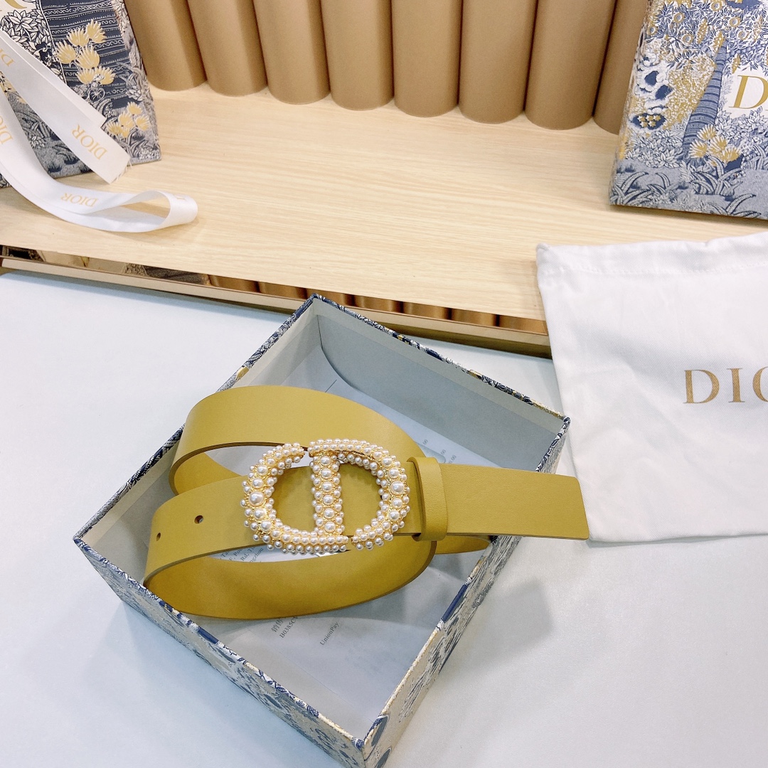 DIOR迪奥3.0Cm宽腰带以经典优