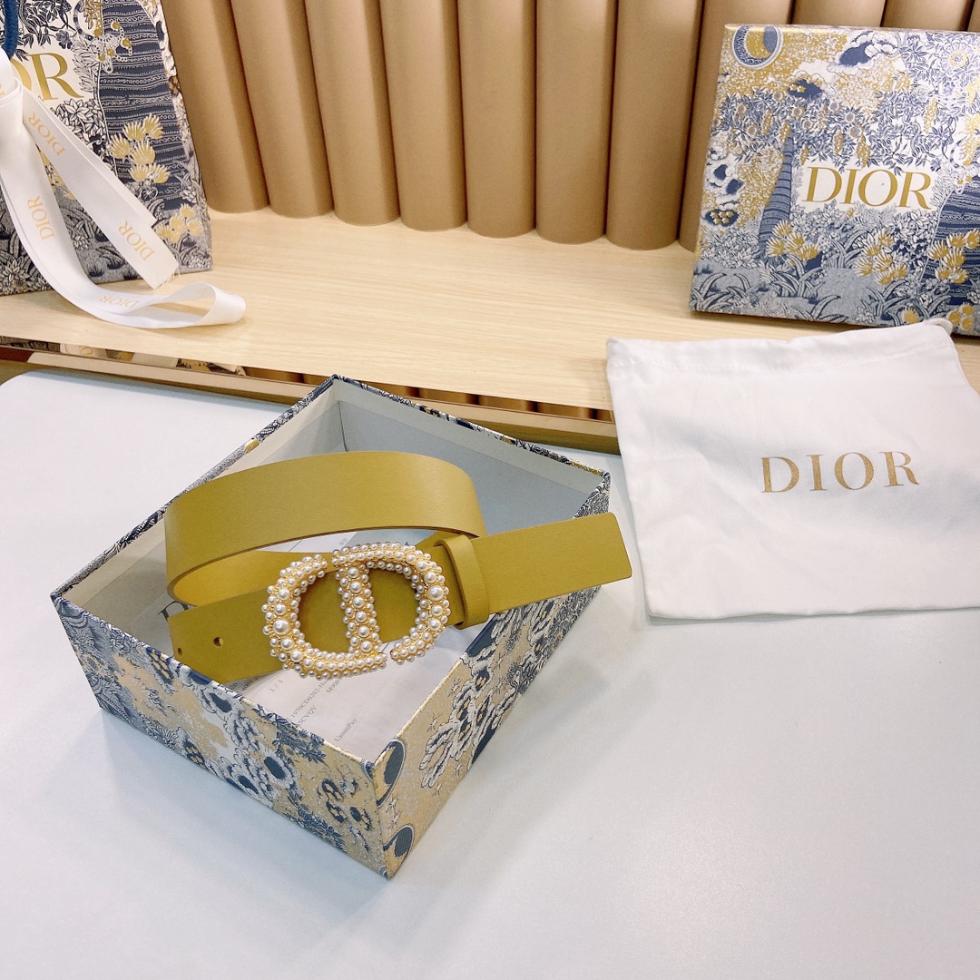 DIOR迪奥3.0Cm宽腰带以经典优