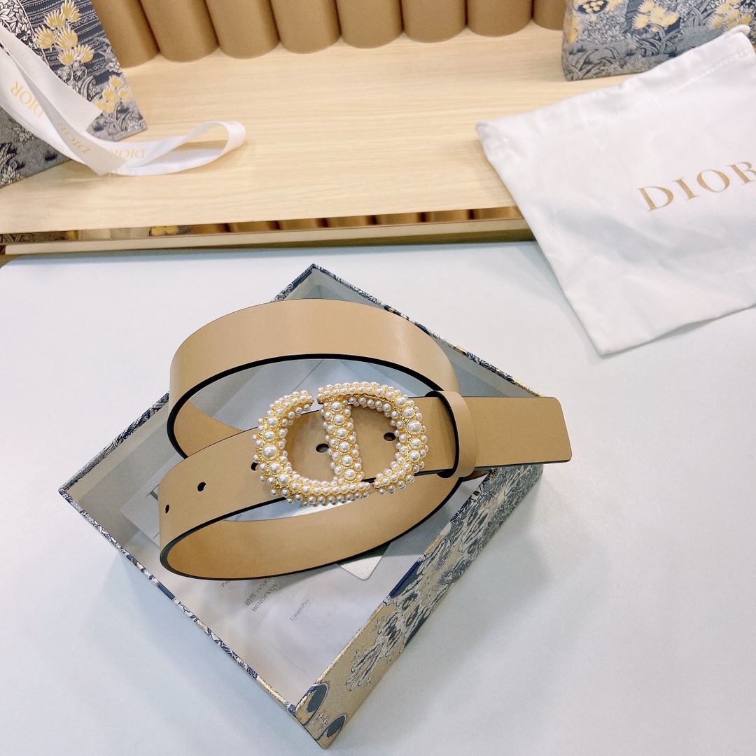 DIOR迪奥3.0Cm宽腰带以经典优