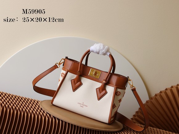 Louis Vuitton LV On My Side Top Bags Handbags Brown Canvas M59905