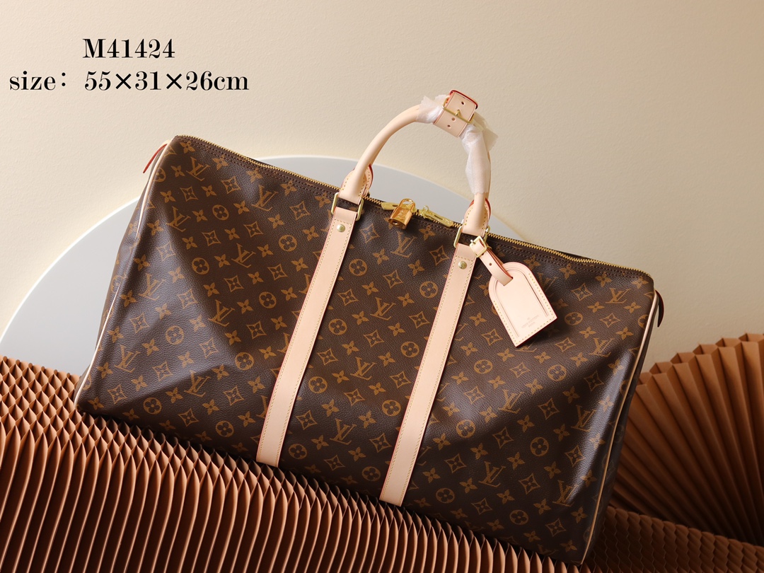 Louis Vuitton LV Keepall Handbags Travel Bags Monogram Canvas M41424