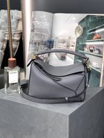 Loewe Online
 Bags Handbags Copy AAA+
 Grey Calfskin Cowhide