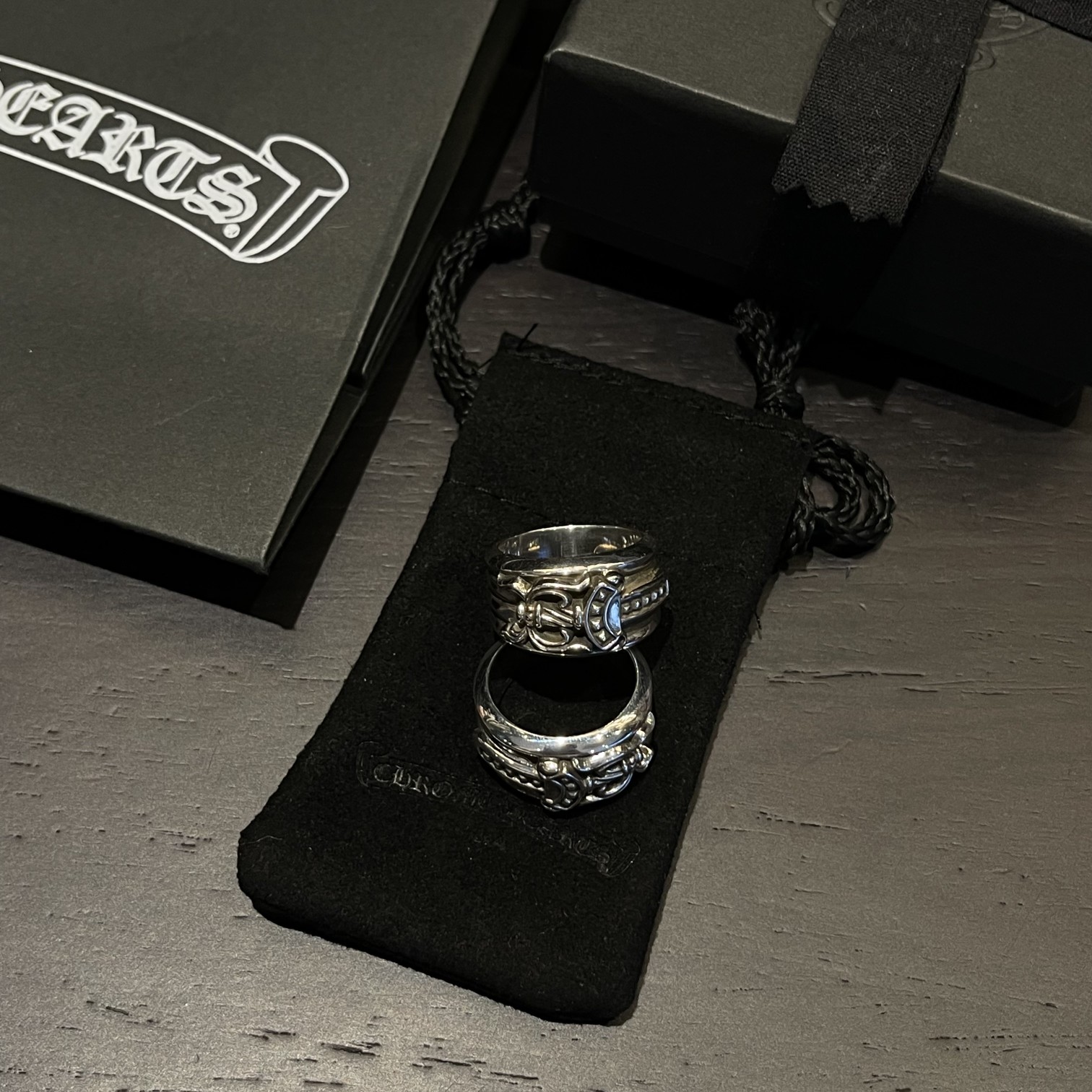 Chrome Hearts 𝐂𝐡𝐫𝐨𝐦𝐞 𝐡𝐞𝐚𝐫𝐭𝐬 克罗心 宝剑戒指