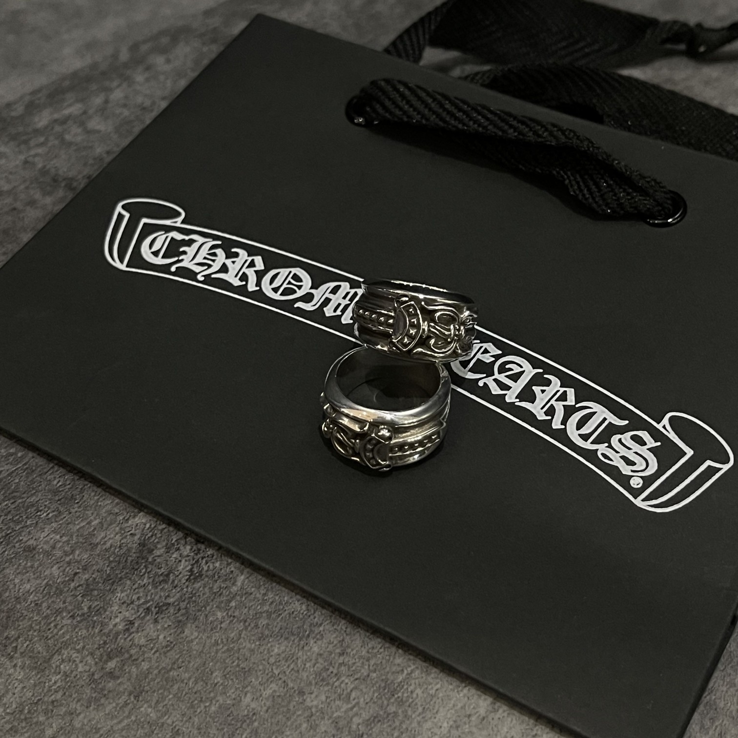 Chrome Hearts 𝐂𝐡𝐫𝐨𝐦𝐞 𝐡𝐞𝐚𝐫𝐭𝐬 克罗心 宝剑戒指