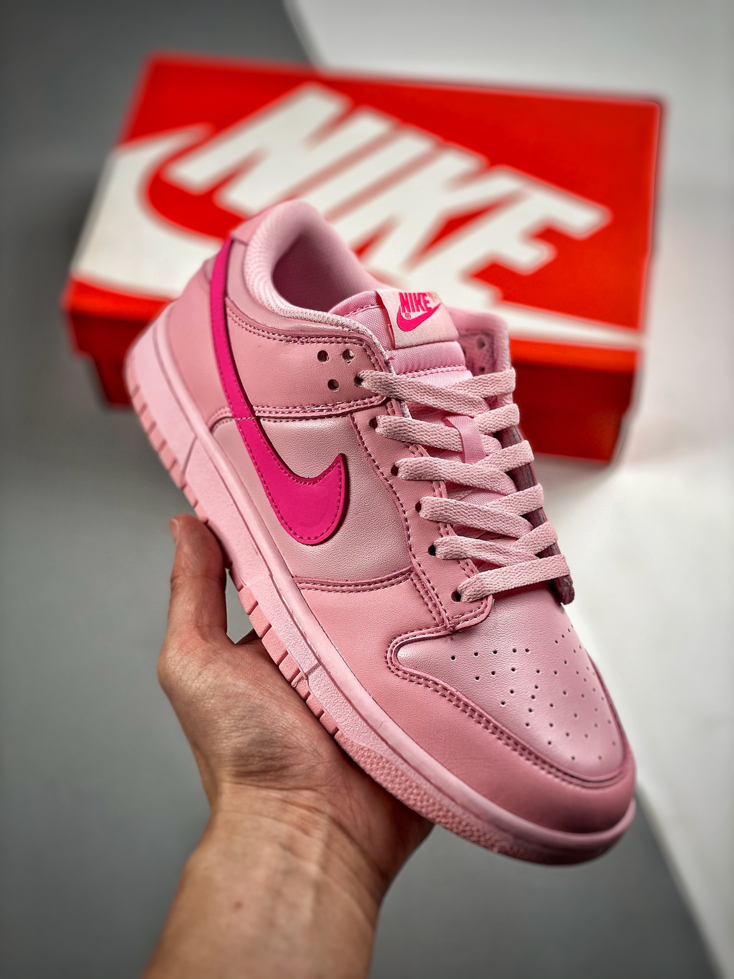 -4 Nk Dunk SB Low Rosa, la mejor opción de relación calidad-precio. Primer lanzamiento con fotos reales. Material de cu…