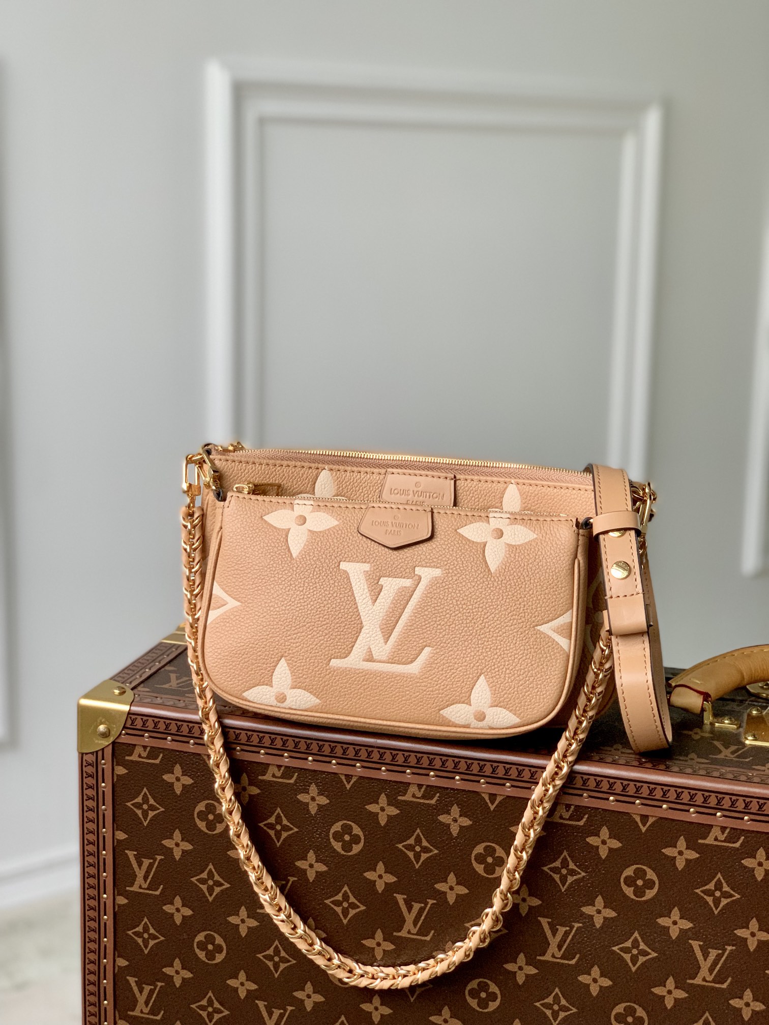 Louis Vuitton LV Multi Pochette Accessoires Crossbody & Shoulder Bags Every Designer
 Brown Empreinte​ M80399
