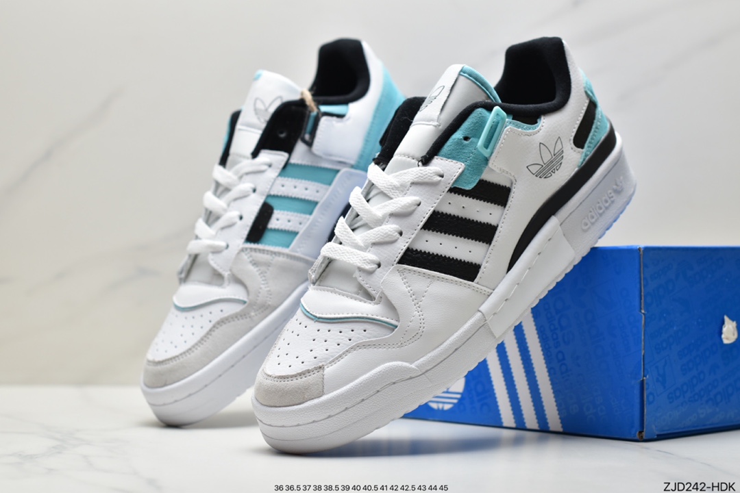 Adidas Adidas Forum 84 Low black and white blue low to help all-match trend casual sports shoes GZ5390