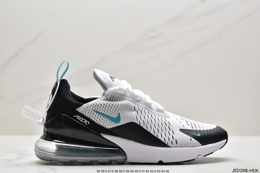 160 耐克Nike Air Max 270透气后掌半气垫慢跑鞋AH8050-001