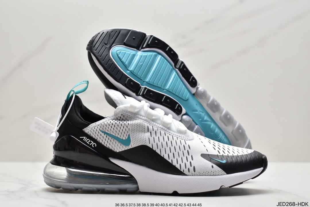 160 耐克Nike Air Max 270透气后掌半气垫慢跑鞋AH8050-001