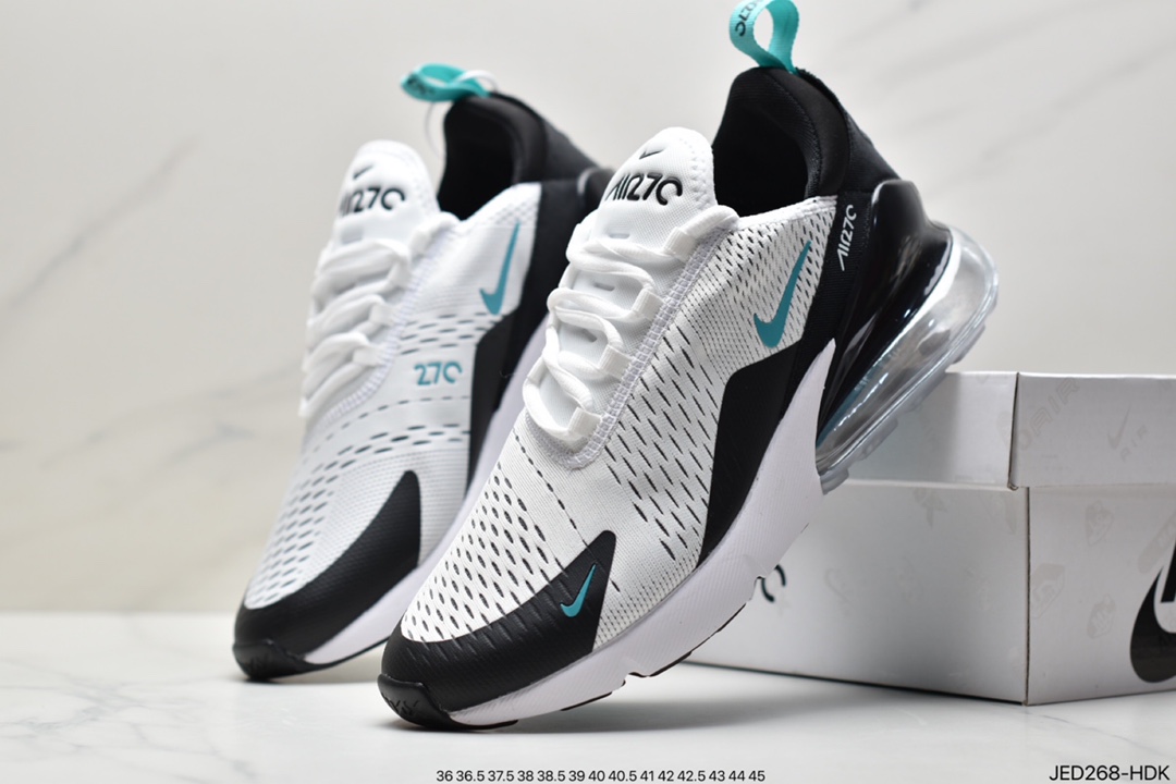 160 耐克Nike Air Max 270透气后掌半气垫慢跑鞋AH8050-001