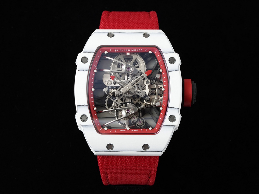 新款RM 27-02 是 〖RICHARD MILLE 〗(里查德米尔)专为网球运动员运动型陀飞轮腕表