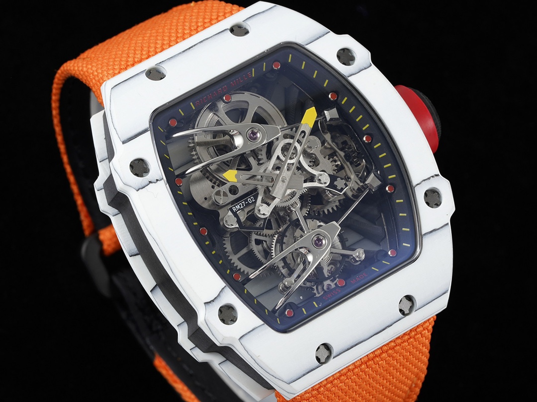 新款RM 27-02 是 〖RICHARD MILLE 〗(里查德米尔)专为网球运动员运动型陀飞轮腕表