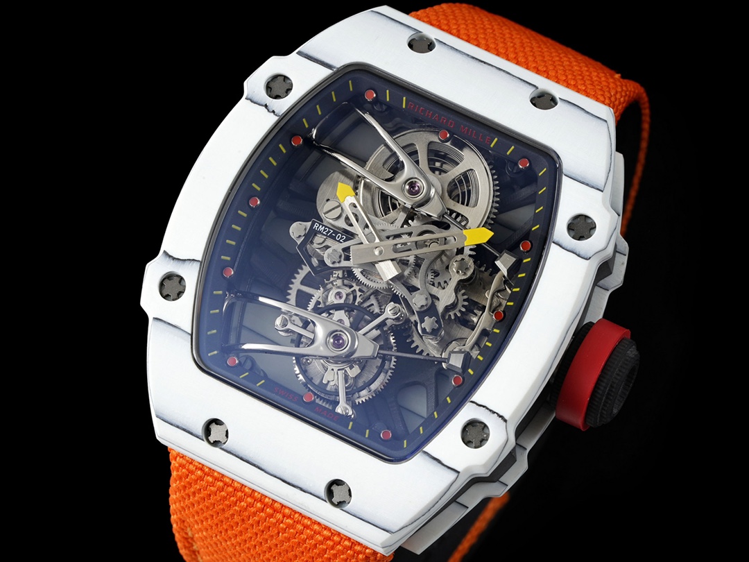 新款RM 27-02 是 〖RICHARD MILLE 〗(里查德米尔)专为网球运动员运动型陀飞轮腕表