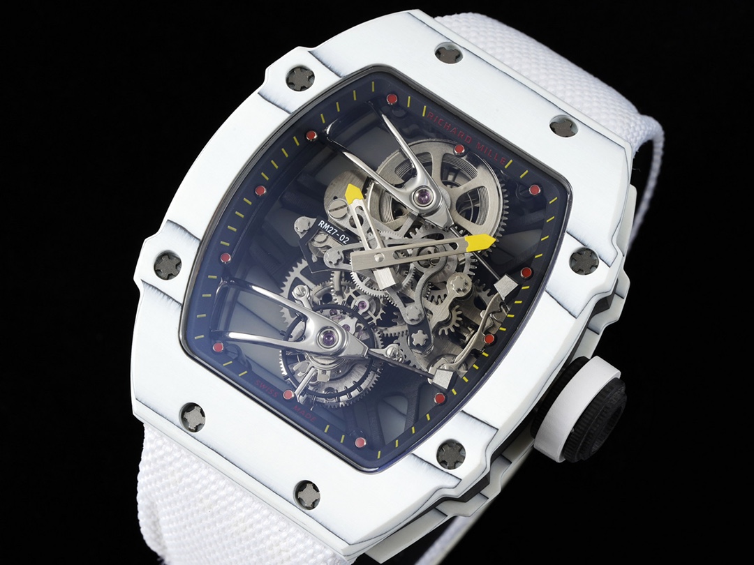 新款RM 27-02 是 〖RICHARD MILLE 〗(里查德米尔)专为网球运动员运动型陀飞轮腕表