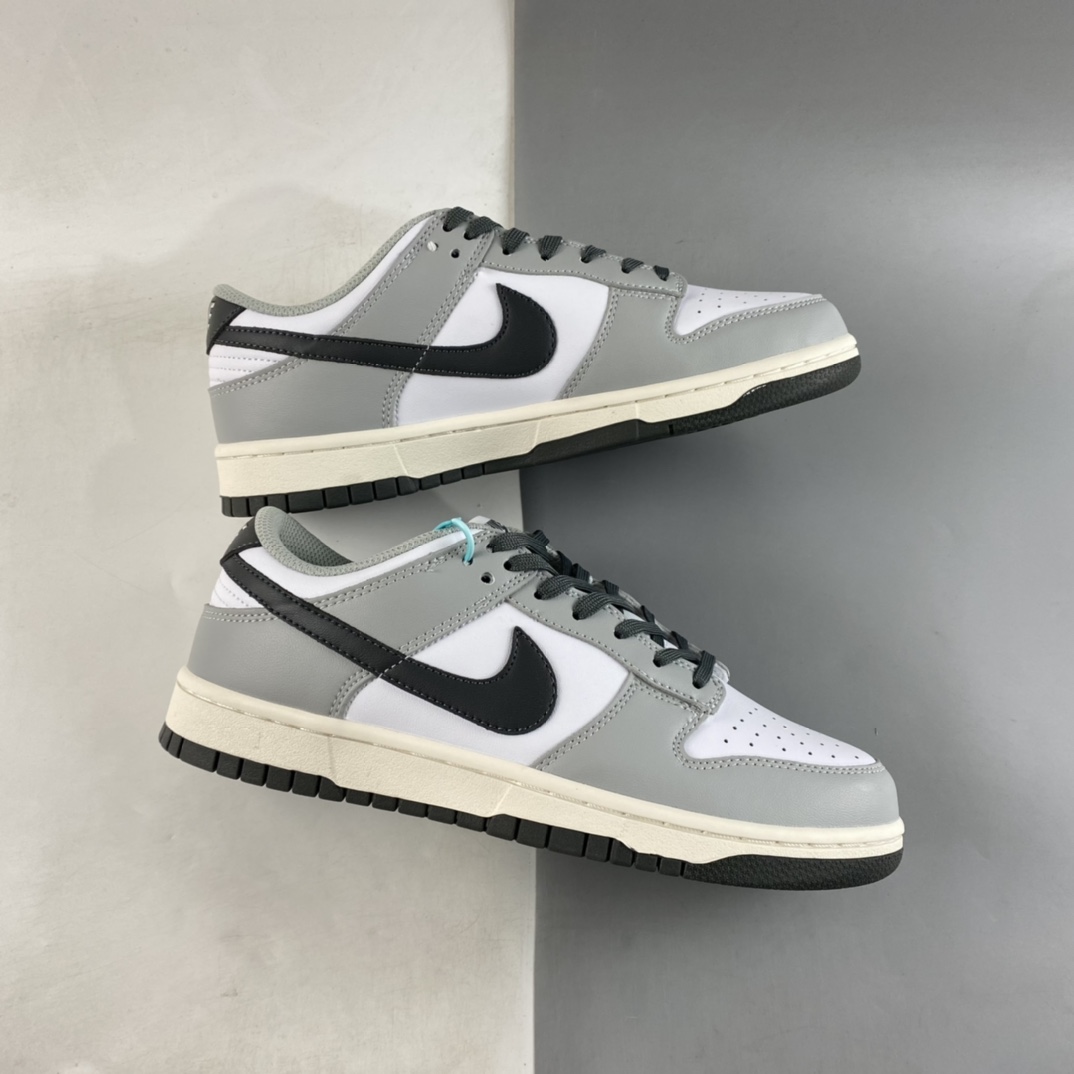 P220  Nike Dunk Low ”Light Smoke Grey” 白灰色 SB低帮运动休闲板鞋 DD1503-117