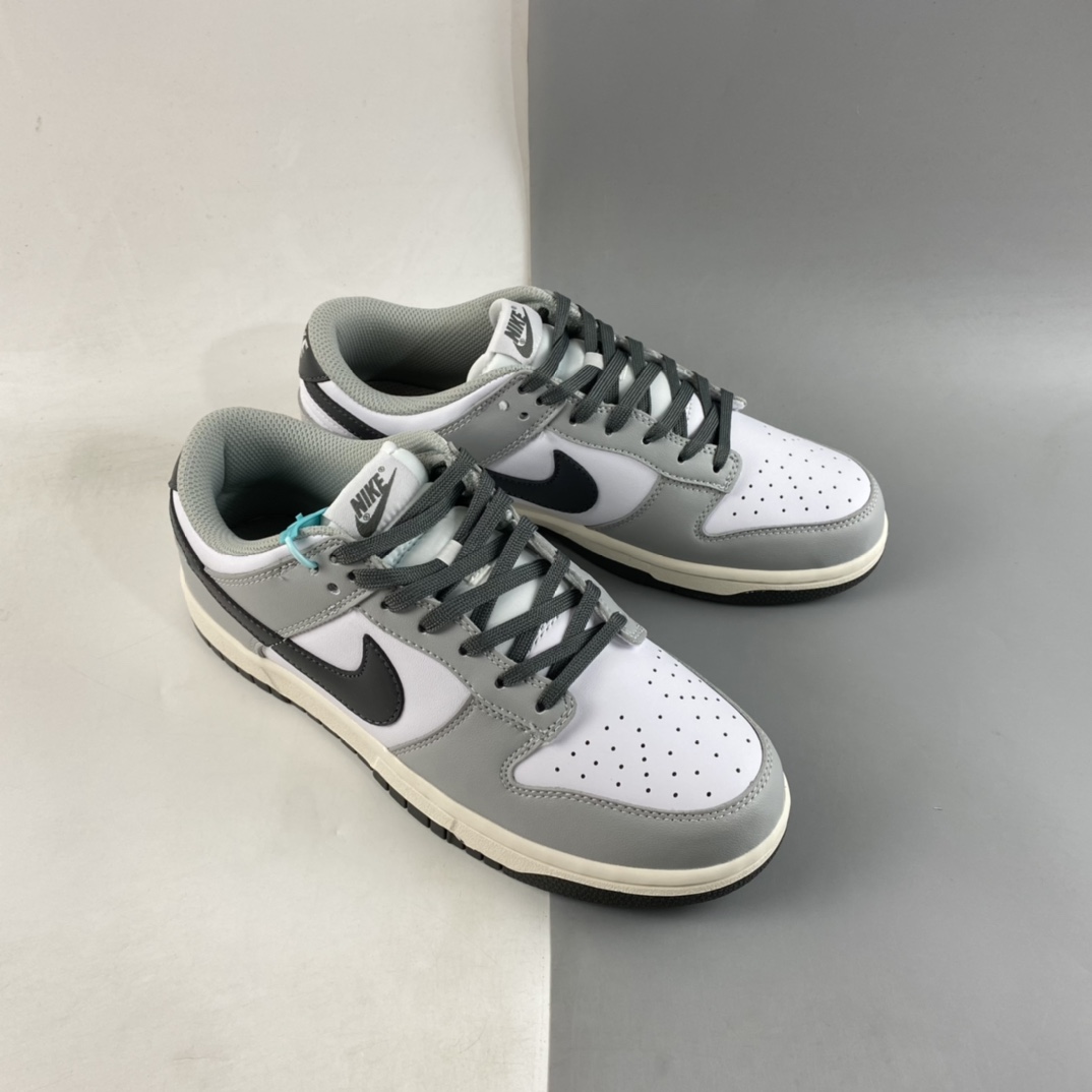 P220  Nike Dunk Low ”Light Smoke Grey” 白灰色 SB低帮运动休闲板鞋 DD1503-117