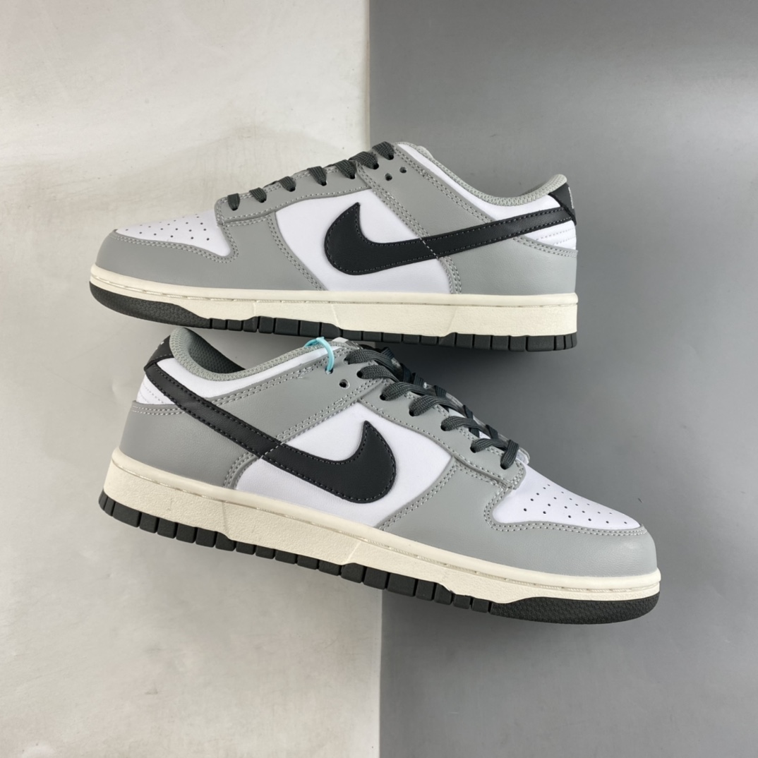 P220  Nike Dunk Low ”Light Smoke Grey” 白灰色 SB低帮运动休闲板鞋 DD1503-117