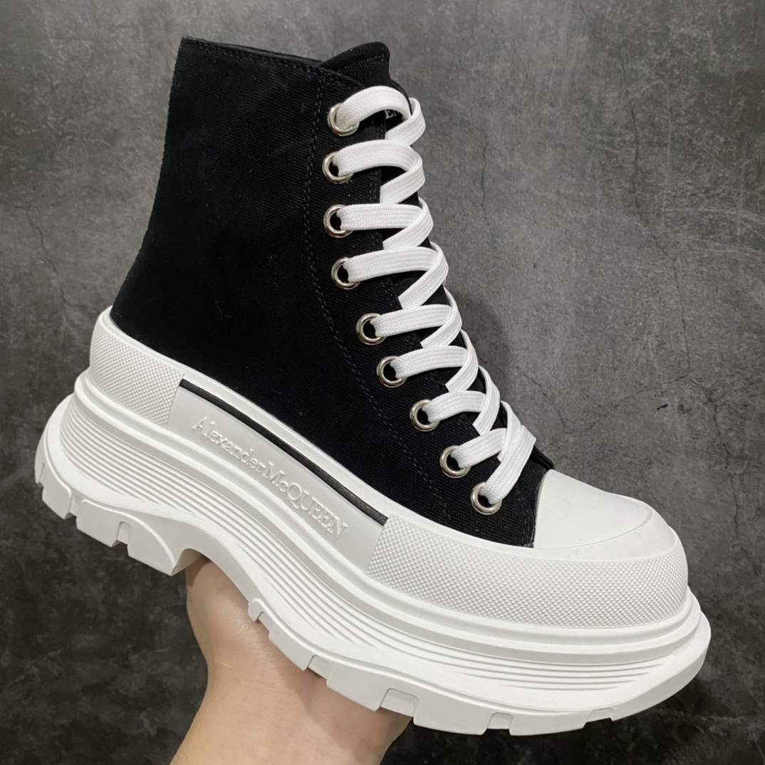 图片[4]-广东版 白盒 麦昆系列 Alexander McQueen/麦昆 亚历山大系带帆布鞋 品质细节实拍如下 所见即所得 尺码：35 36 37 38 39 40 41 42 43 44-选品中心