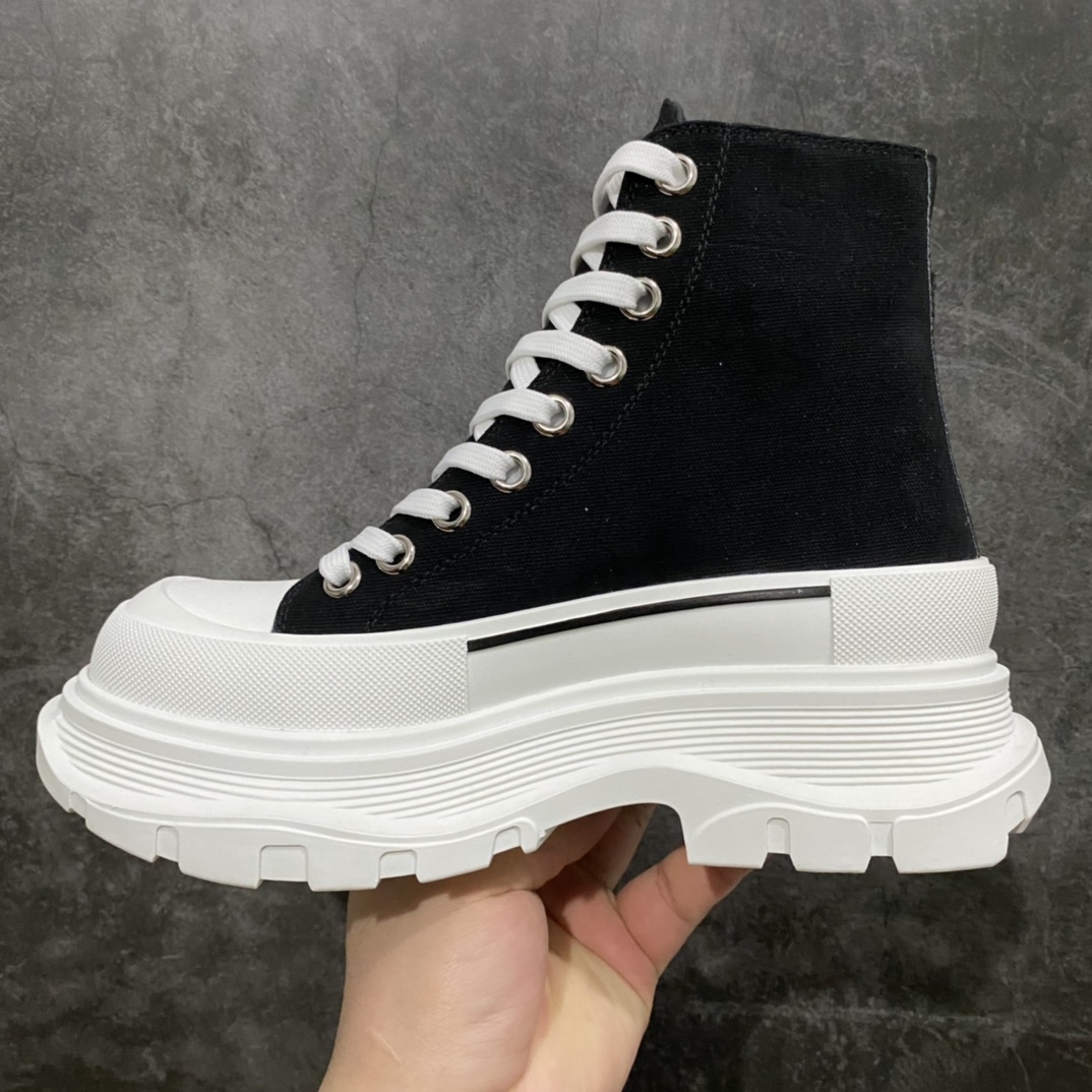 图片[2]-广东版 白盒 麦昆系列 Alexander McQueen/麦昆 亚历山大系带帆布鞋 品质细节实拍如下 所见即所得 尺码：35 36 37 38 39 40 41 42 43 44-选品中心