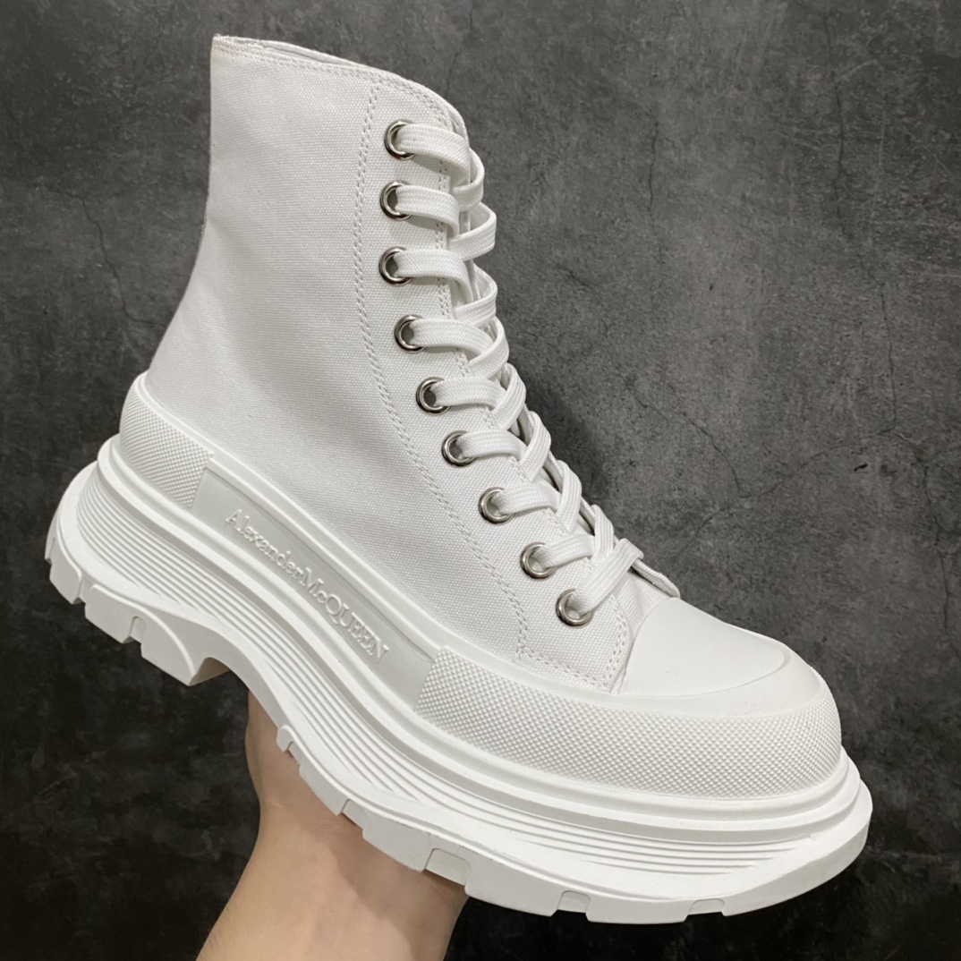 图片[3]-广东版 白盒 麦昆系列 Alexander McQueen/麦昆 亚历山大系带帆布鞋 品质细节实拍如下 所见即所得 尺码：35 36 37 38 39 40 41 42 43 44-选品中心