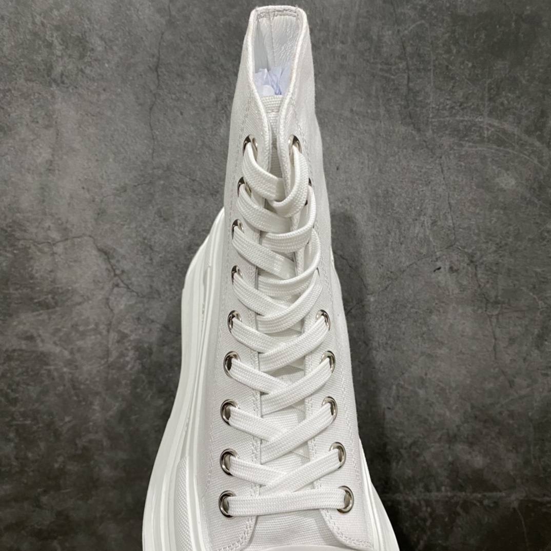 图片[8]-广东版 白盒 麦昆系列 Alexander McQueen/麦昆 亚历山大系带帆布鞋 品质细节实拍如下 所见即所得 尺码：35 36 37 38 39 40 41 42 43 44-选品中心