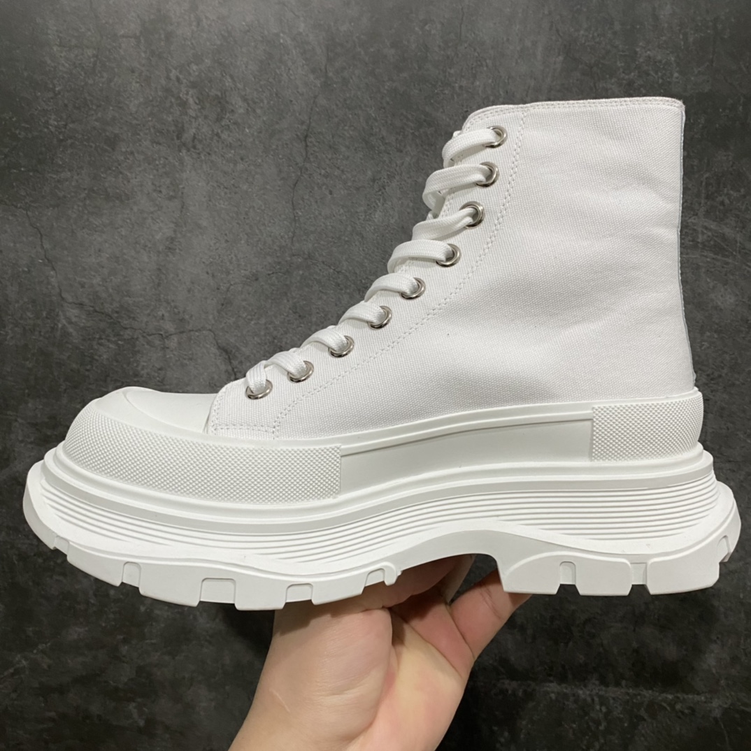 图片[2]-广东版 白盒 麦昆系列 Alexander McQueen/麦昆 亚历山大系带帆布鞋 品质细节实拍如下 所见即所得 尺码：35 36 37 38 39 40 41 42 43 44-选品中心