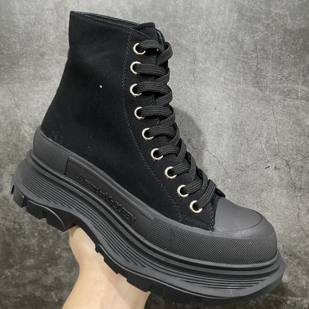 图片[3]-广东版 白盒 麦昆系列 Alexander McQueen/麦昆 亚历山大系带帆布鞋 品质细节实拍如下 所见即所得 尺码：35 36 37 38 39 40 41 42 43 44-选品中心