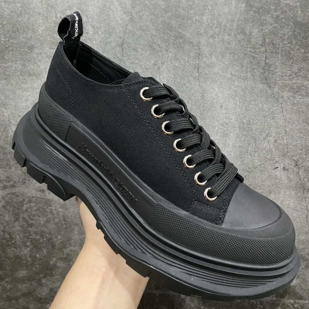 图片[3]-广东版 白盒 麦昆系列 Alexander McQueen/麦昆 亚历山大系带帆布鞋 品质细节实拍如下 所见即所得 尺码：35 36 37 38 39 40 41 42 43 44-选品中心