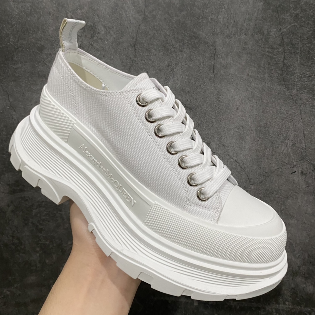 图片[3]-广东版 白盒 麦昆系列 Alexander McQueen/麦昆 亚历山大系带帆布鞋 品质细节实拍如下 所见即所得 尺码：35 36 37 38 39 40 41 42 43 44-选品中心