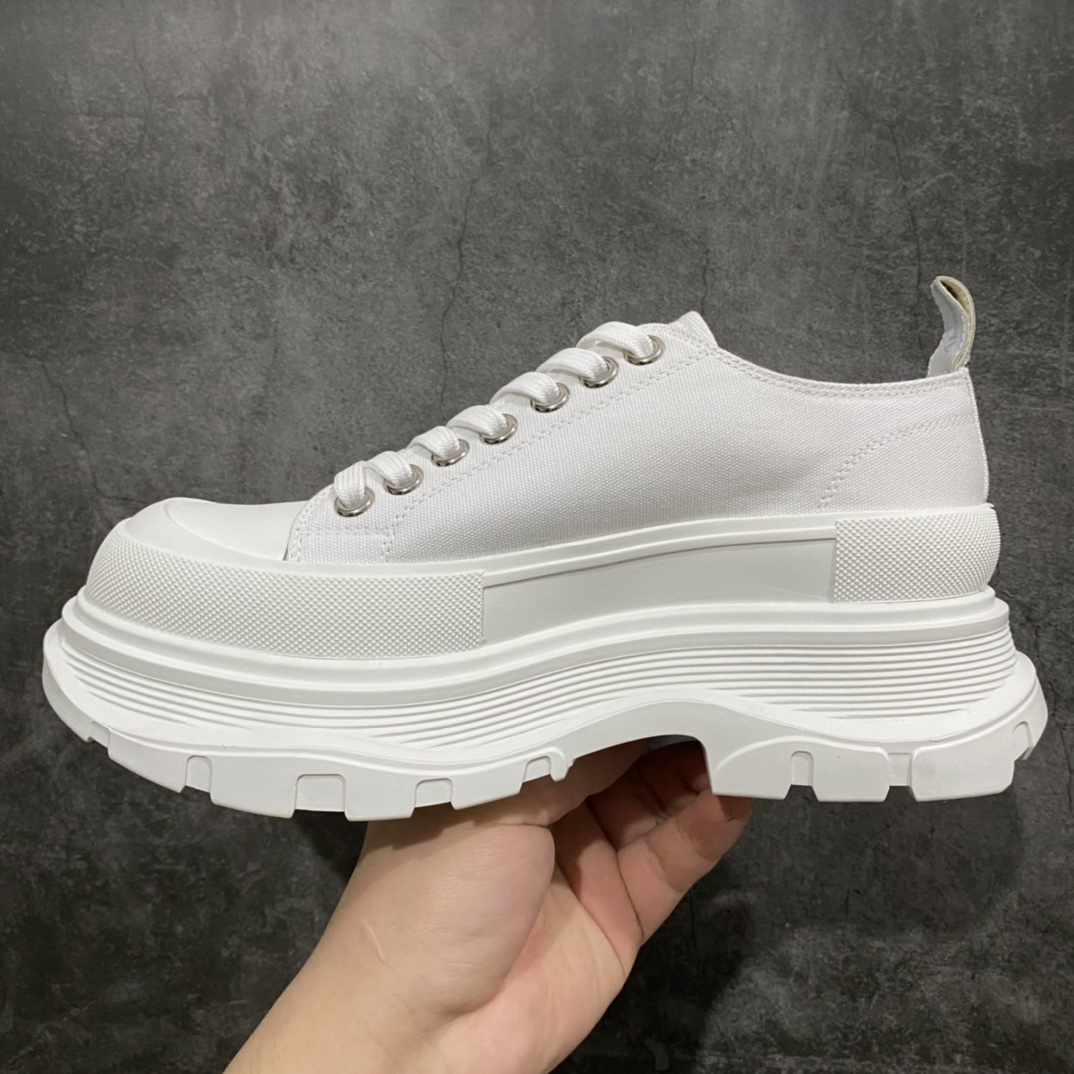 图片[2]-广东版 白盒 麦昆系列 Alexander McQueen/麦昆 亚历山大系带帆布鞋 品质细节实拍如下 所见即所得 尺码：35 36 37 38 39 40 41 42 43 44-选品中心