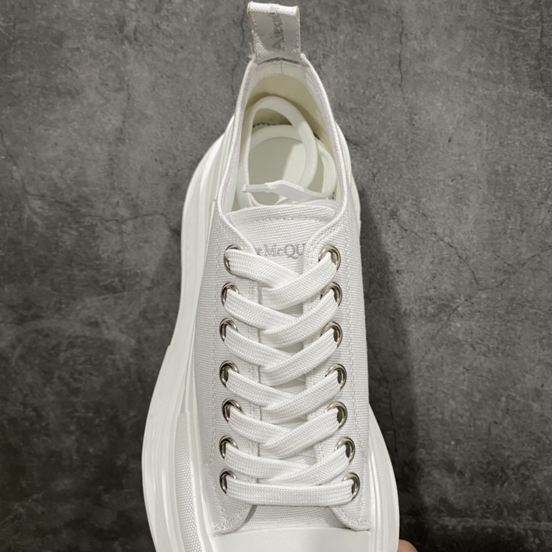 图片[8]-广东版 白盒 麦昆系列 Alexander McQueen/麦昆 亚历山大系带帆布鞋 品质细节实拍如下 所见即所得 尺码：35 36 37 38 39 40 41 42 43 44-选品中心