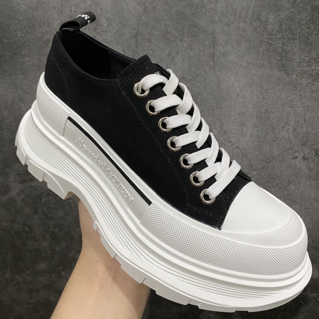 图片[3]-广东版 白盒 麦昆系列 Alexander McQueen/麦昆 亚历山大系带帆布鞋 品质细节实拍如下 所见即所得 尺码：35 36 37 38 39 40 41 42 43 44-选品中心