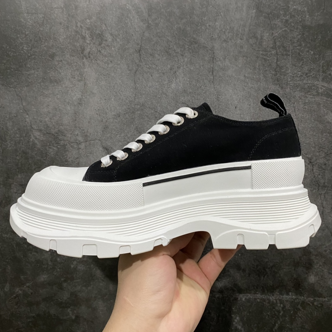 图片[2]-广东版 白盒 麦昆系列 Alexander McQueen/麦昆 亚历山大系带帆布鞋 品质细节实拍如下 所见即所得 尺码：35 36 37 38 39 40 41 42 43 44-选品中心