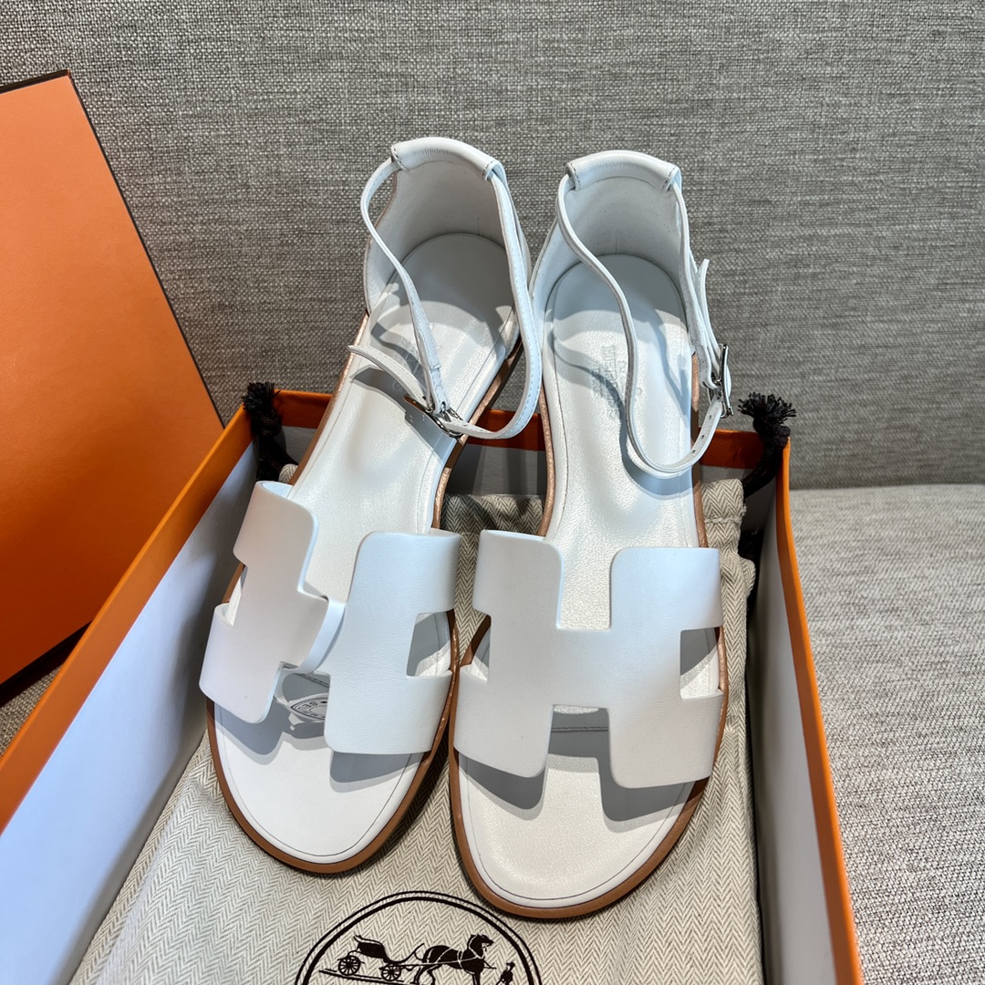 Hermes Shoes Sandals AAAA Customize
 Cowhide Goat Skin Sheepskin Fashion