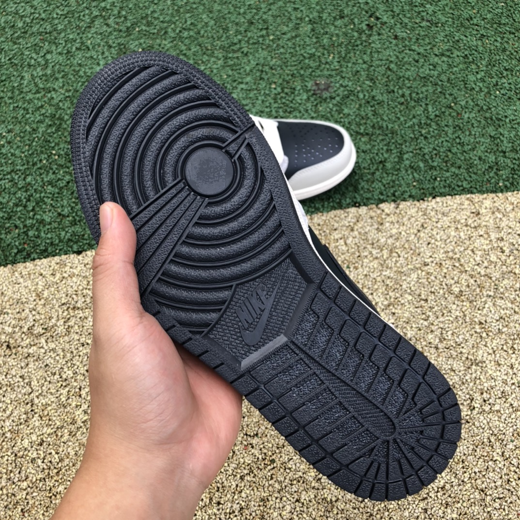 纯原版Air Jordan 1 Low SE 黑灰绸缎男子防滑篮球鞋 DV1762-001