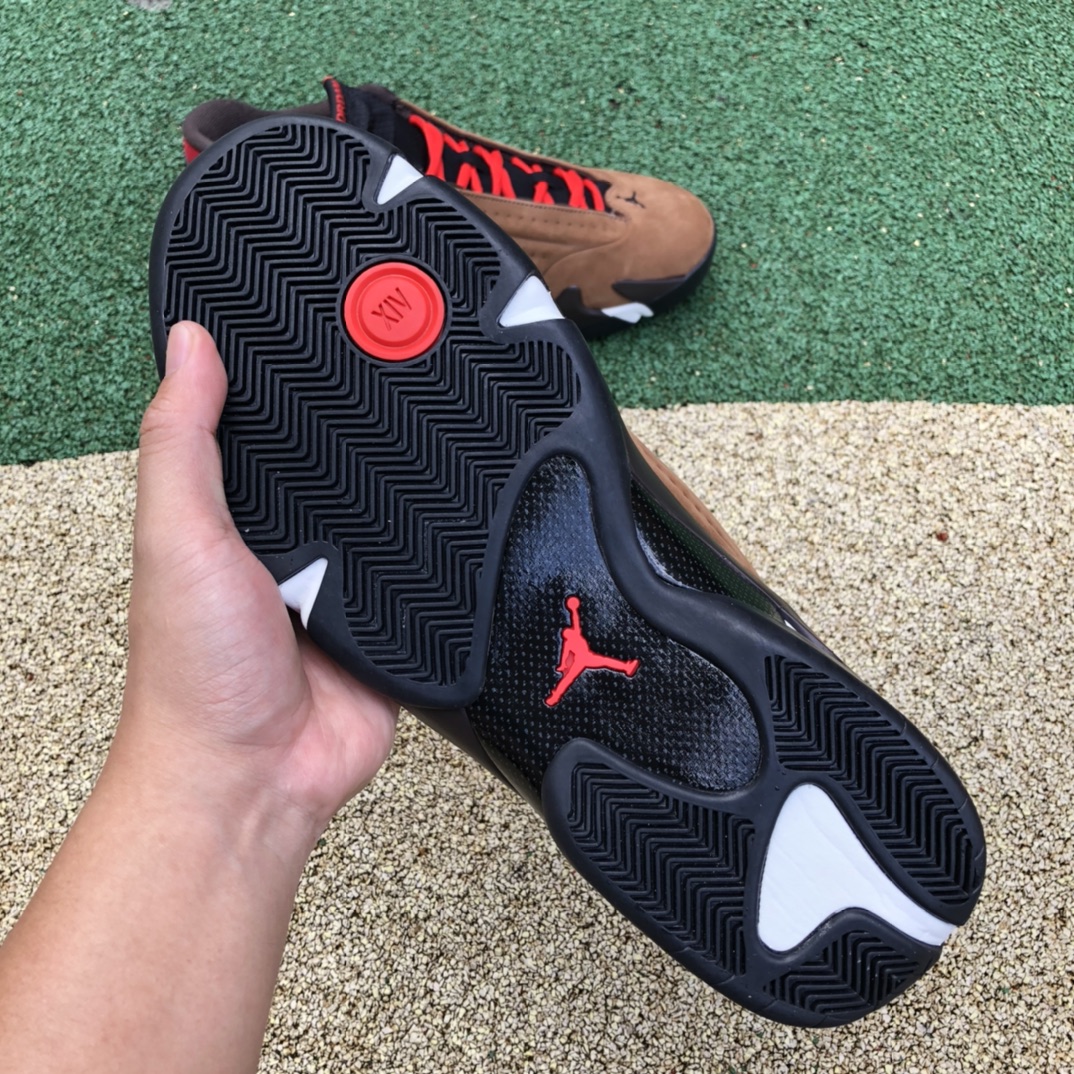 Air Jordan 14乔AJ14古铜色黑棕咖啡男小兵马俑篮球鞋DO9406-200