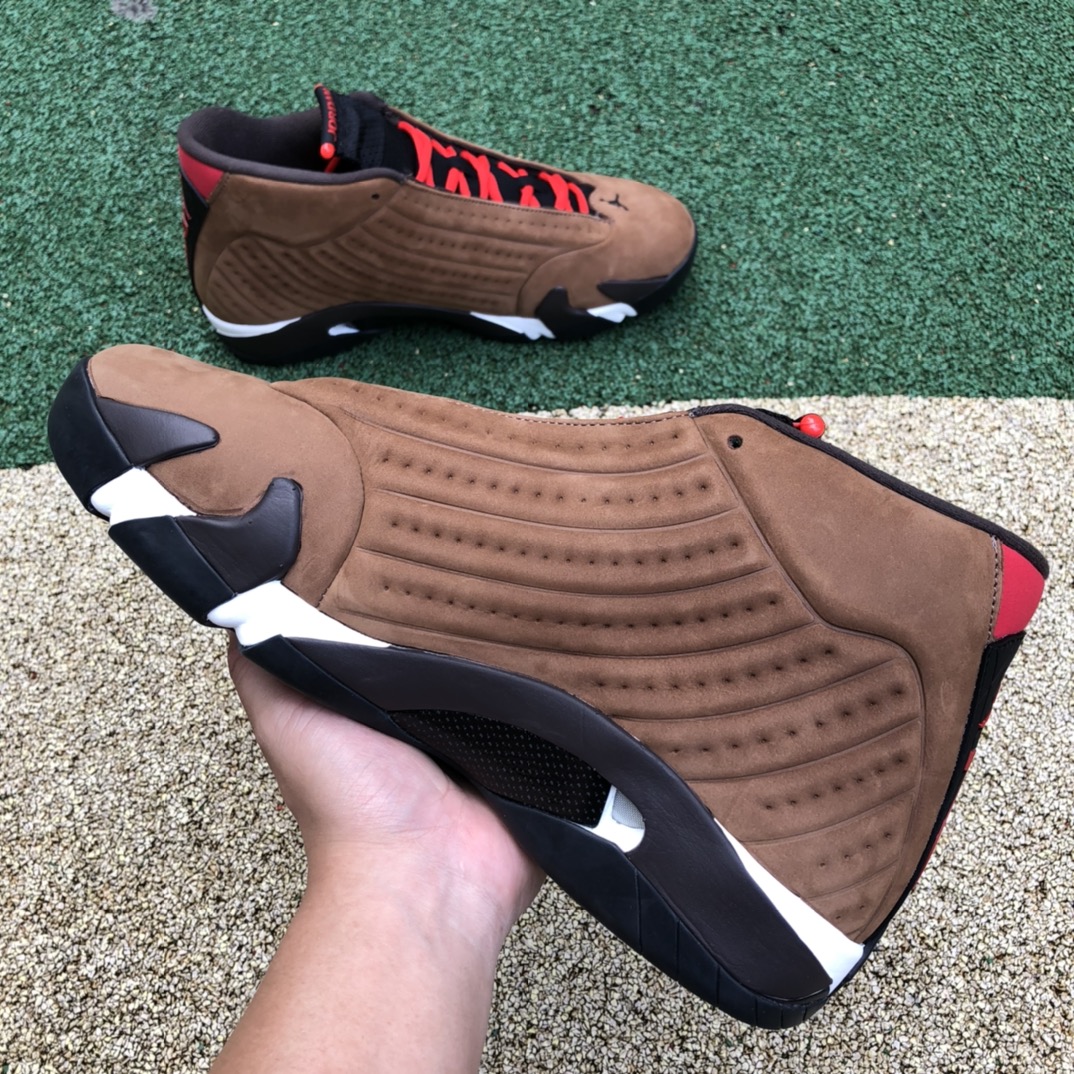 Air Jordan 14乔AJ14古铜色黑棕咖啡男小兵马俑篮球鞋DO9406-200