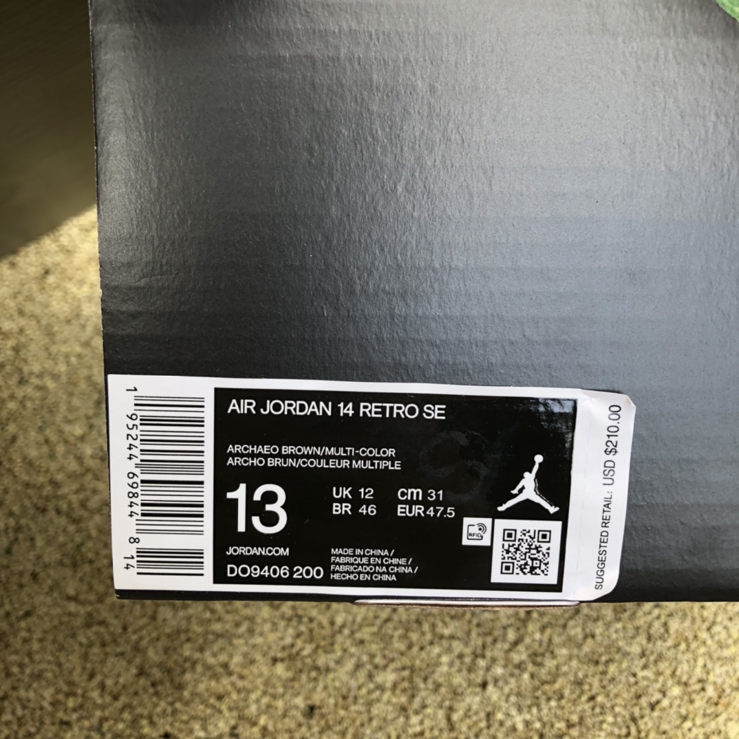 细节图- aj14小兵马俑 AJ14古铜色黑棕咖啡男小兵马俑篮球鞋DO9406-200