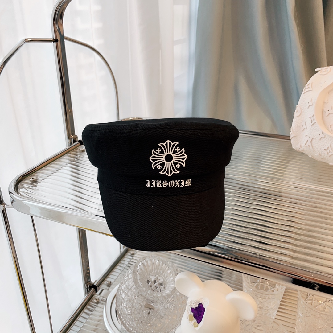[Chrome Hearts Hats] 50 Croxin New Autumn Dark Military Hat Newsboy Hat Twill